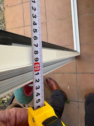 Puerta de vidrio doble panel