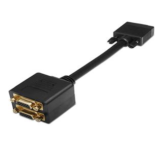 Adaptador VGA Macho a 2 Hembra Lanberg