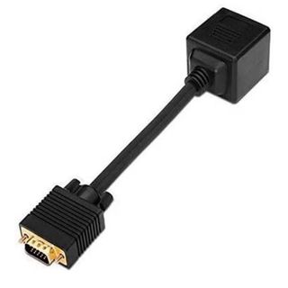 Adaptador VGA Macho a 2 Hembra Lanberg