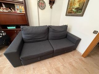 Sofá cama 2 plazas gris