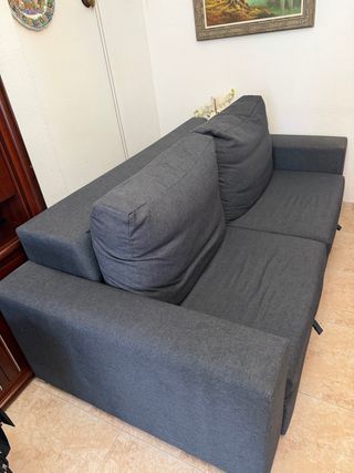 Sofá cama 2 plazas gris