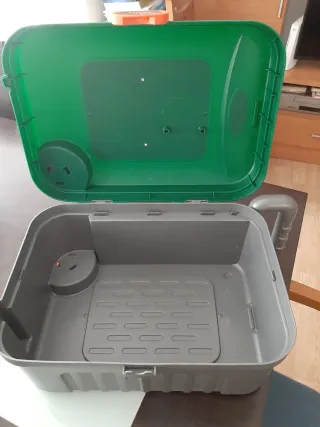 Tractor John Deere con atornillador