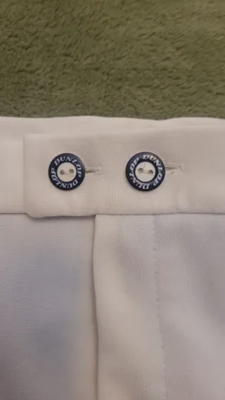 Pantalón de tenis vintage Dunlop blanco