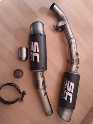 Para Kawasaki Z1000 años 2007 al 2009 escapes