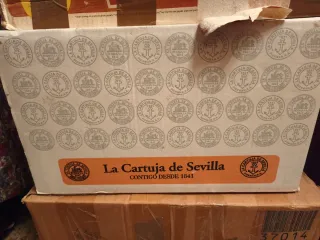 Vajilla Cartuja de Sevilla Rosa 56 Piezas