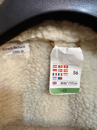 Cappotto montone shearling scamosciato vera pelle