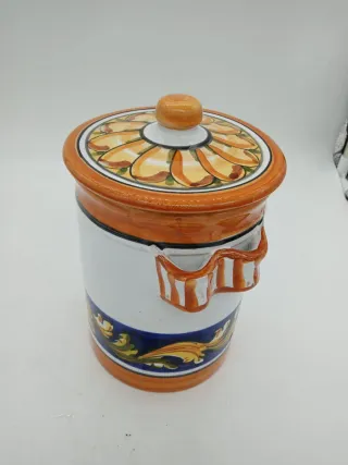 Barattolo ceramica Caltagirone decorato