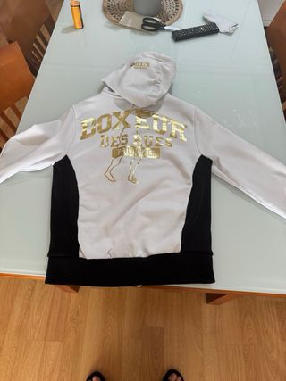 Sudadera Boxeur Des Rues Blanca y Negra