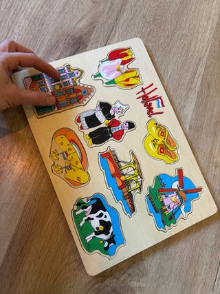 Puzzle madera Holanda motricidad infantil