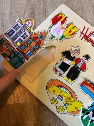Puzzle madera Holanda motricidad infantil