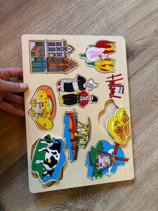 Puzzle madera Holanda motricidad infantil
