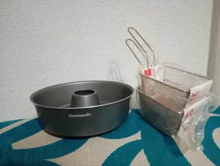 Molde bizcocho Thermomix y 3 cestillos