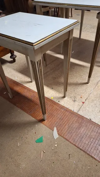 3 Mesitas auxiliares madera