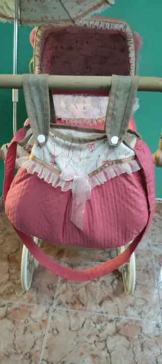 Carro de muñecas reborn rosa "DE CUEVAS"