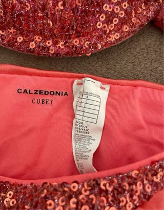 Bikini Calzedonia lentejuelas rosa