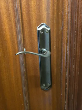 Puerta de madera completa