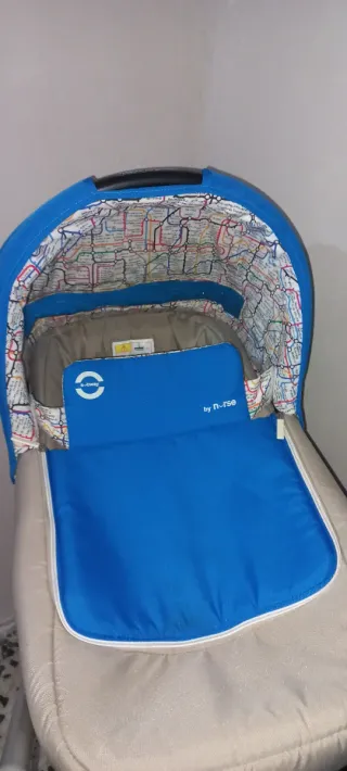 Carrito de bebé n-go azul y beige