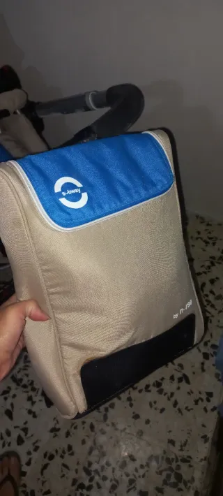 Carrito de bebé n-go azul y beige