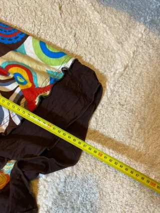 Falda larga estampada multicolor