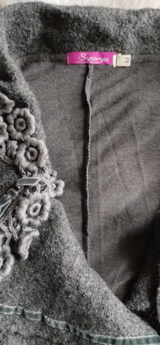 Cardigan Vintage Lana Grigio