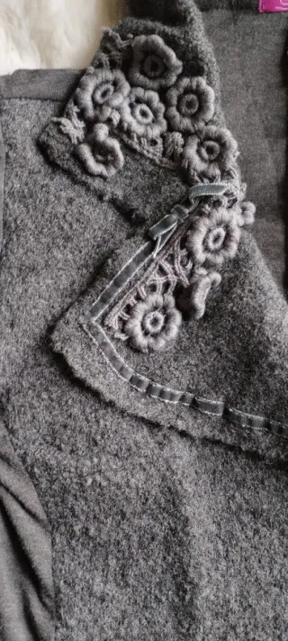 Cardigan Vintage Lana Grigio