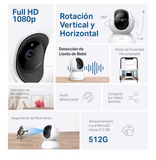 Cámara Vigilancia IP WiFi Tapo 1080p