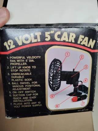 Ventilador Coche Vintage