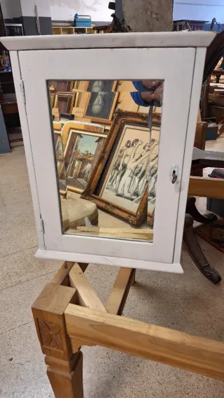 Botiquín Mueble Baño Madera y Cristal