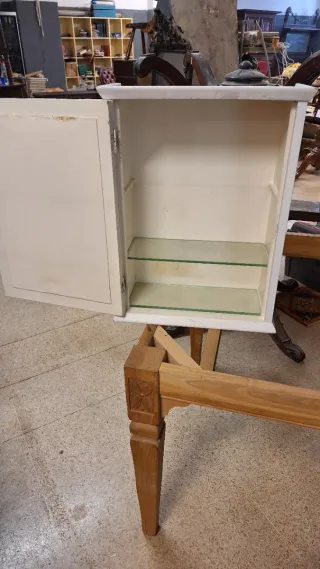 Botiquín Mueble Baño Madera y Cristal