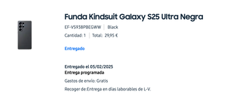 Funda Samsung Galaxy S25 Ultra Kindsuit Negra