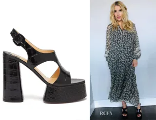 Christian Louboutin Foolish Plataformas Cocodrilo