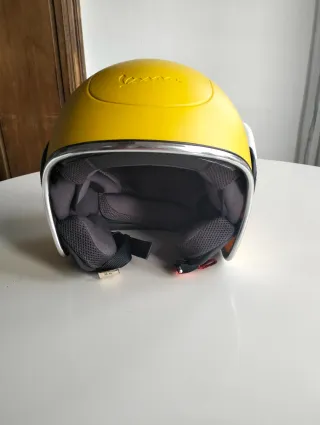 Casco Moto Vespa Amarillo