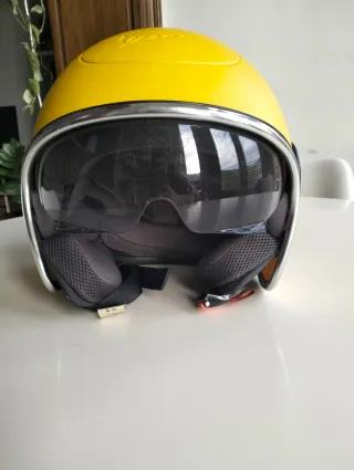 Casco Moto Vespa Amarillo