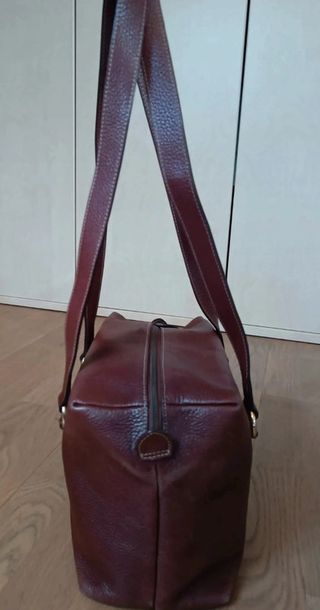 Borsa Nannini vera pelle marrone