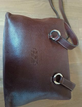 Borsa Nannini vera pelle marrone