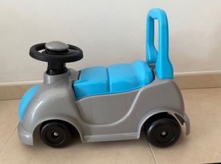 Correpasillos gris y azul