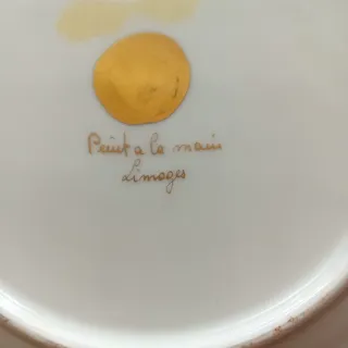 Vassoio Limoges vintage con manici