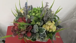 2 centros de mesa plantas artificiales