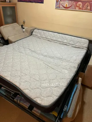 Sofá cama gris 2 plazas. Negociable