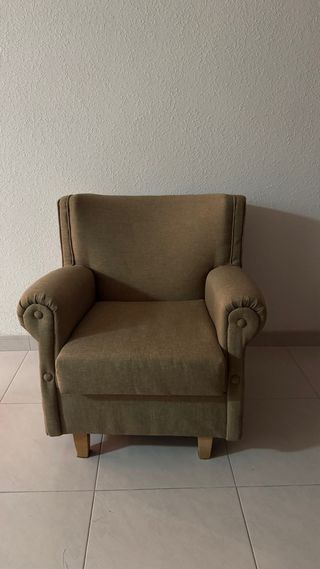 Sillón individual tela