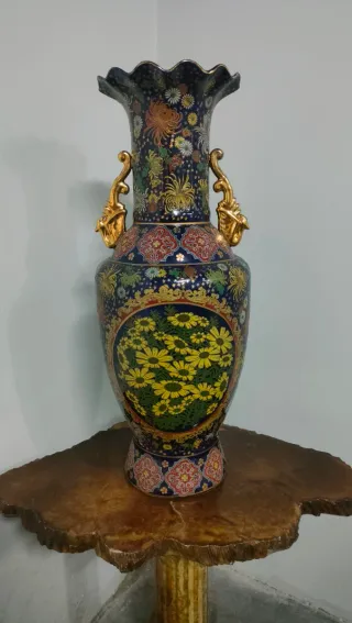 Jarrones Chinos Cerámica Pintados a Mano