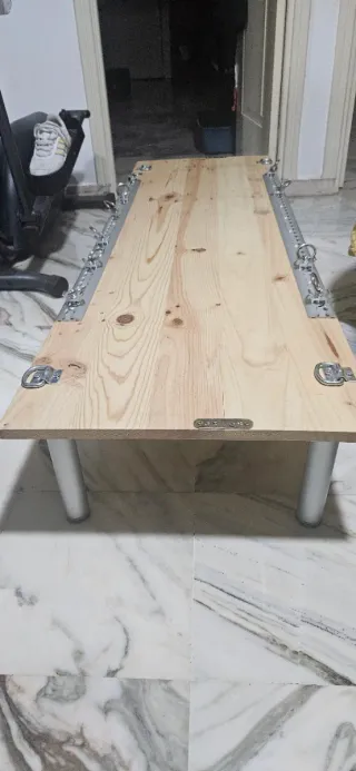 CAMPER Repisa de madera con anclajes