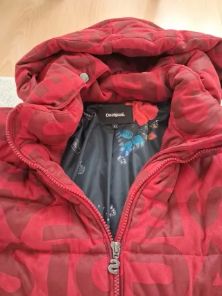 Anorak Desigual Talla 42 Rojo