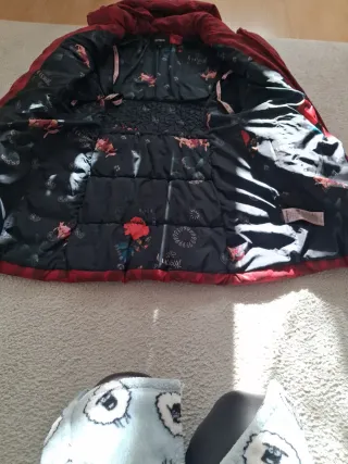 Anorak Desigual Talla 42 Rojo