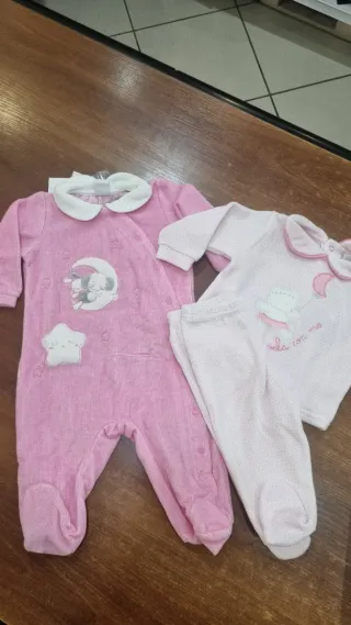 Tutine neonata rosa con luna e stella