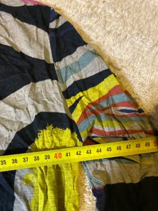 Blusa Desigual manga larga negra gris amarilla