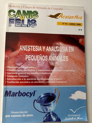 Revista veterinaria sobre anestesia