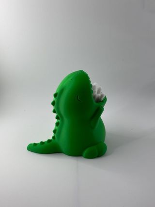 Dinosaur Holder T-Rex Bathroom Organizer Green