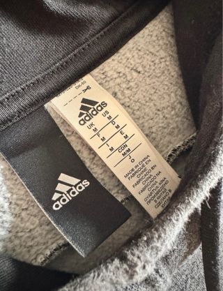 Sudadera Adidas Gris y Negra