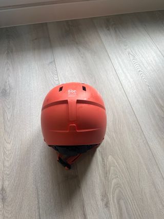 Casco de esquí naranja talla S